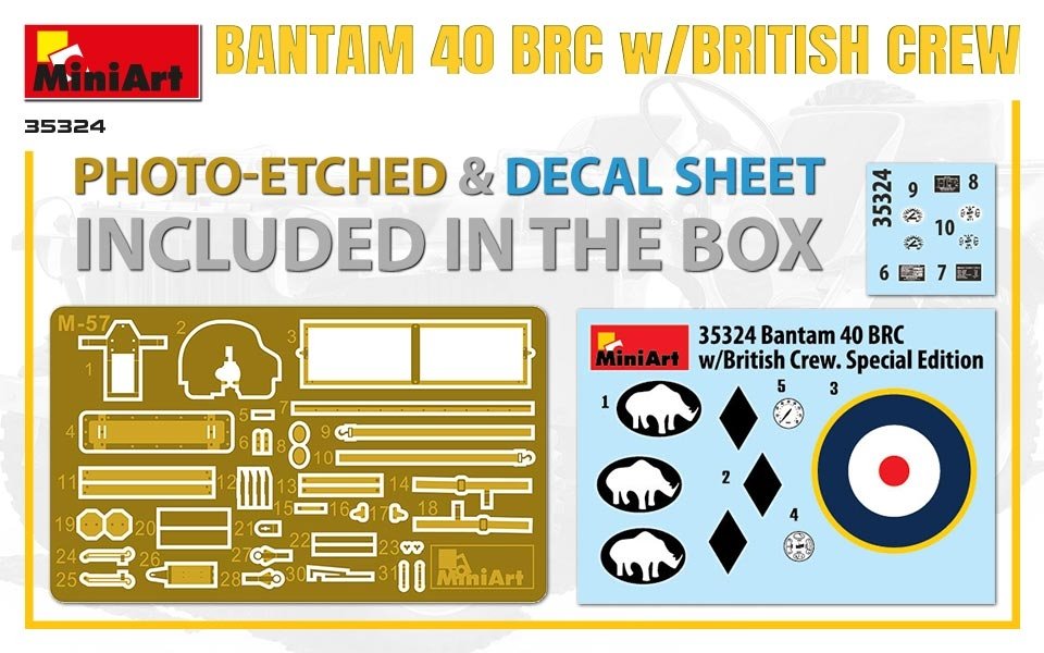 MiniArt 35324 BANTAM 40 BRC w/BRITISH CREW. SPECIAL EDITION 1/35 – image 2