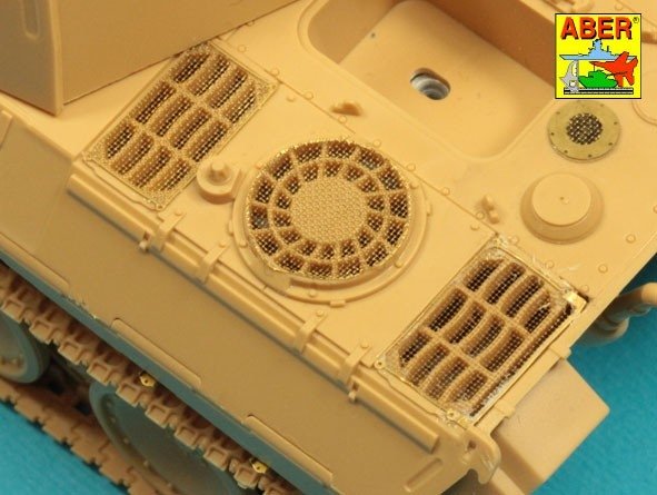 Aber 48A33 Grilles for Panther D 1/48 – immagine 7