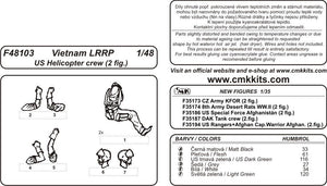 CMK F48103 Vietnam LRRP US Helicopter crew (2 figures) 1/48 – image 3