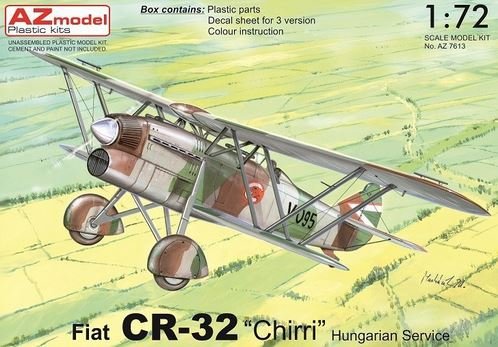 AZmodel AZ7613 Fiat CR-32 &amp;quot;Chirri&amp;quot; Hungarian Service 1/72