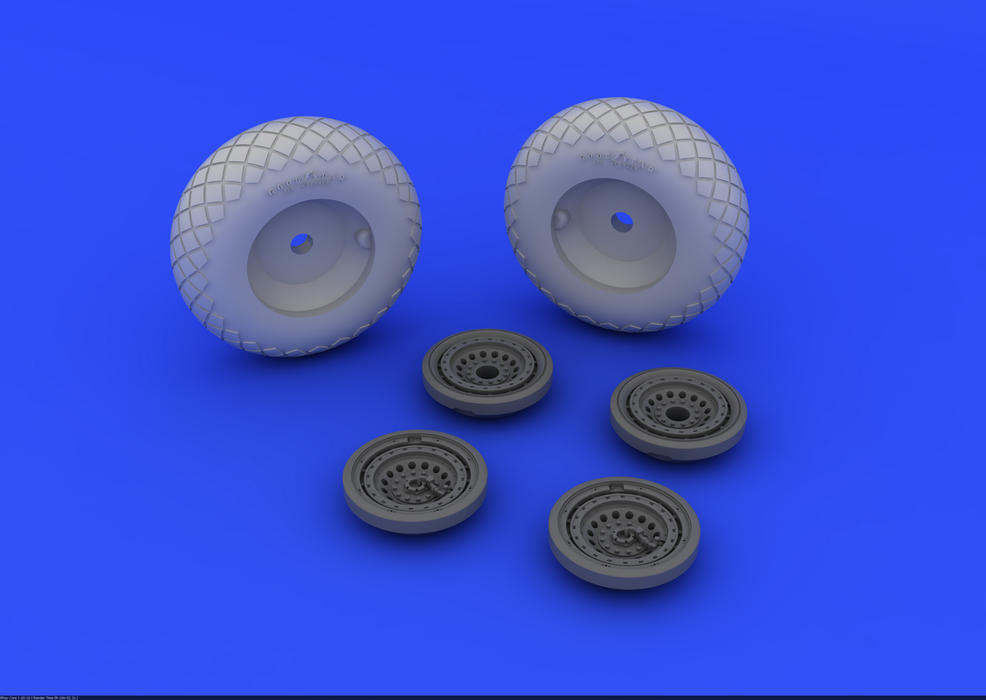 Eduard 672011 B-17G wheels 1/72 (REVELL) – zdjęcie 3