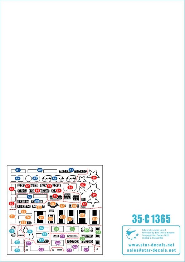 Star Decals 35-C1365 Daimler Armored Car 2 British cold war service 1/35 – image 2