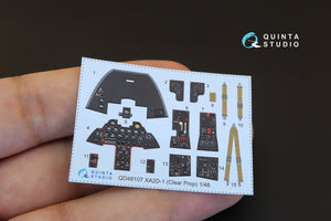Quinta Studio QD48107 XA2D-1 3D-Printed &amp;amp; colored Interior on decal paper (for Clear Prop kit) 1/48 – image 2