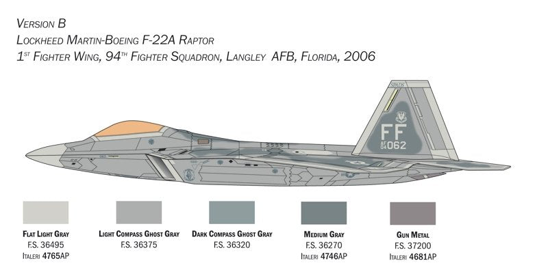 Italeri 2822 F-22 A Raptor 1/48 – zdjęcie 11