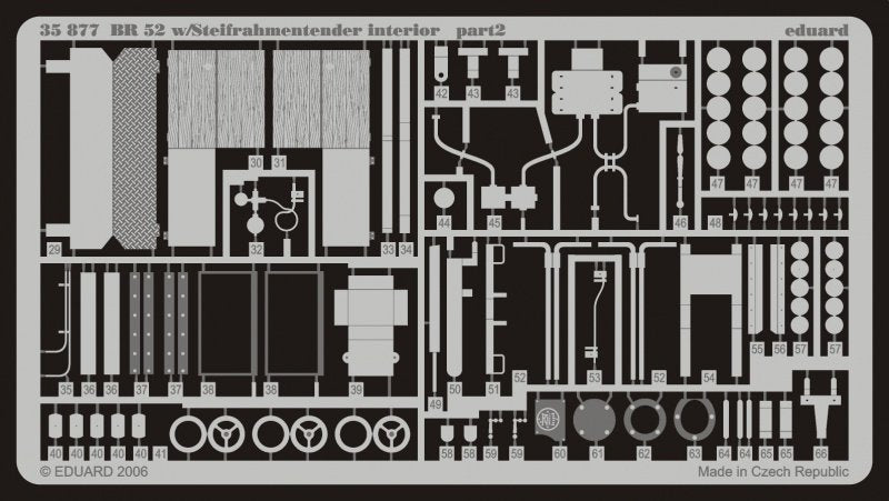 Eduard 35877 BR 52 w/ Steifrahmentender interior 1/35 Trumpeter – image 2