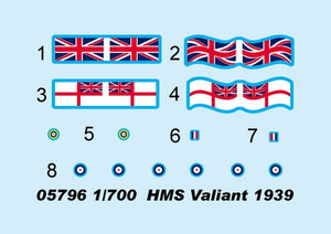 Trumpeter 05796 HMS Valiant (1939 version) 1/700 – Bild 8