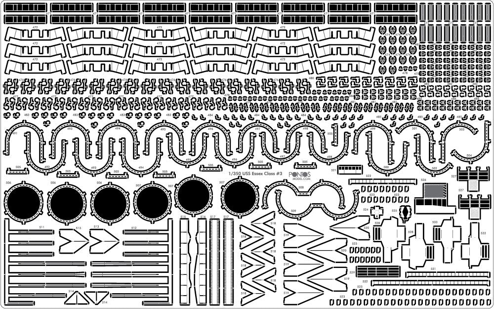 Pontos 35006F1 USS CV-9 Essex 1943 Detail Up Set 1/350 – zdjęcie 14