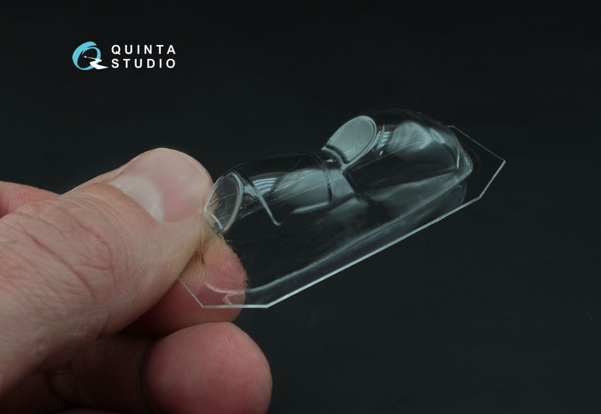 Quinta Studio QC72006 Mi-24/35 all bubble-version vacuformed clear canopy (for Zvezda kit) 1/72 – immagine 3