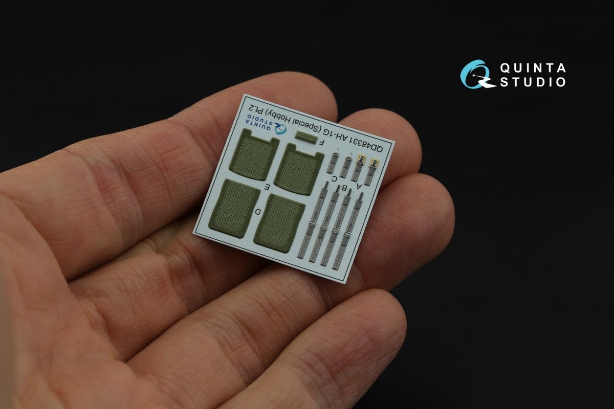 Quinta Studio QD48331 AH-1G 3D-Printed &amp;amp; colored Interior on decal paper (Special Hobby) 1/48 – Bild 5