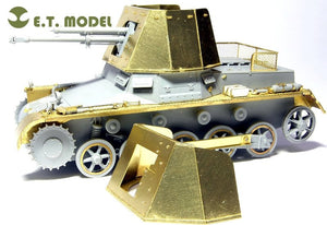 ET Model E35-014 WWII German Panzerjager I Fighting Compartment Armor Plates(Early version) (For DRAGON 6230) (1/35) – image 2
