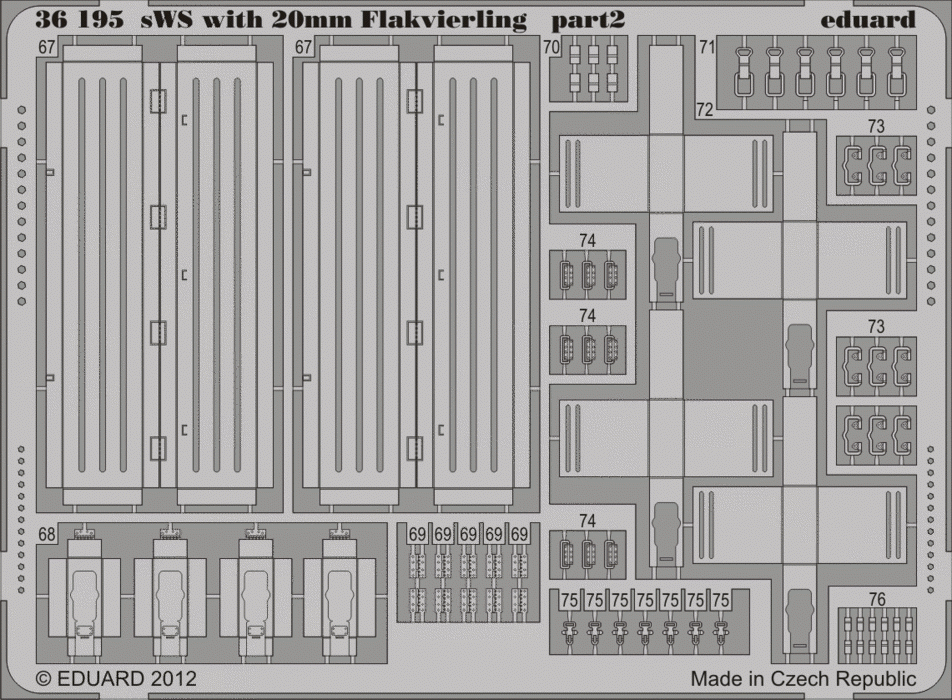 Eduard 36195 sWS with 20mm Flakvierling GREAT WALL HOBBY 1/35 – image 2