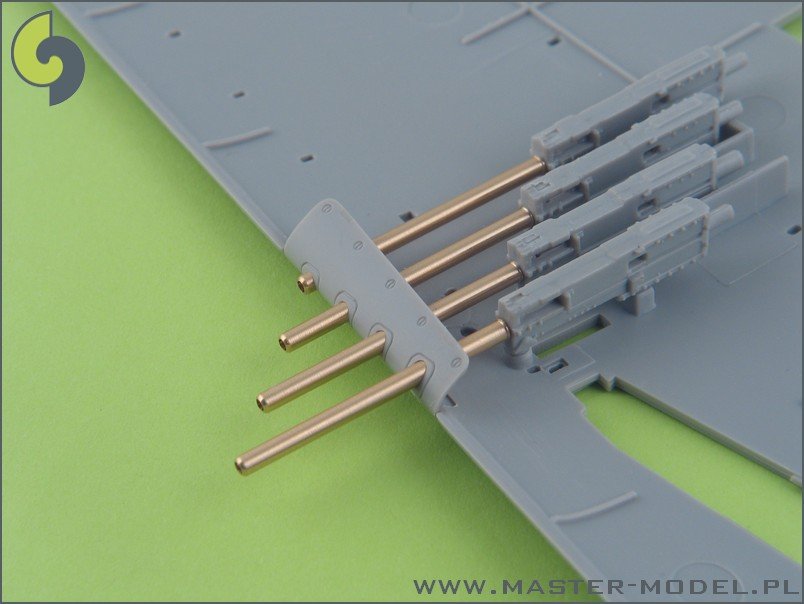 Master AM-32-004 P-47 Thunderbolt .50 Browning M2 barrels (8pcs) 1/32 – obrázek 3