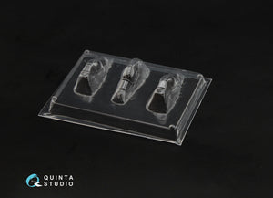 Quinta Studio QC144001 Spitfire Mk.IX vacuuformed clear canopy, 3 pcs (for Eduard kit) 1/144 – zdjęcie 2