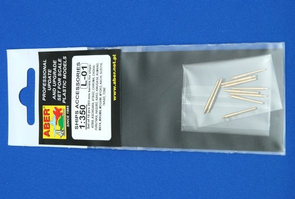 Aber 350L-01 Set of 10 pcs 203 mm barrels for Japan ships 1/350 – image 4
