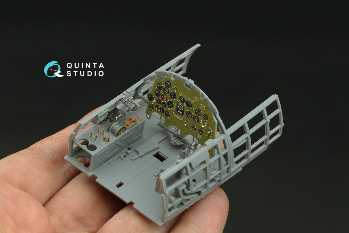 Quinta Studio QD32240 Mitsubishi J2M3 Raiden 3D-Printed &amp;amp; colored Interior on decal paper (Zoukei Mura) 1/32 – obrázek 7