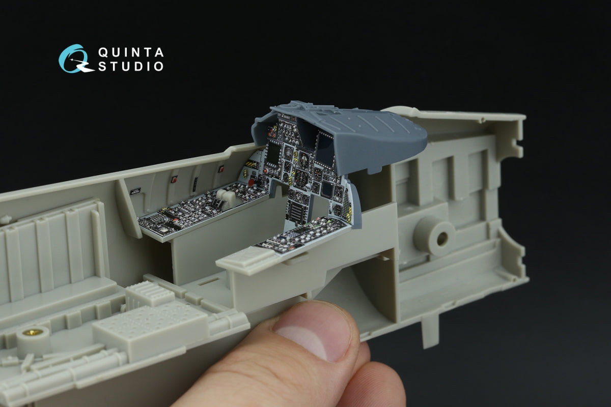 Quinta Studio QD+32252 F-15C PAD-upgraded 3D-Printed &amp;amp; colored Interior on decal paper (Tamiya) (with 3D-printed resin parts) 1/32 – Bild 9