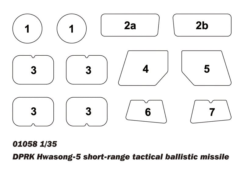 Trumpeter 01058 DPRK Hwasong 5 short-range tactical ballistic missile 1/35 – immagine 19