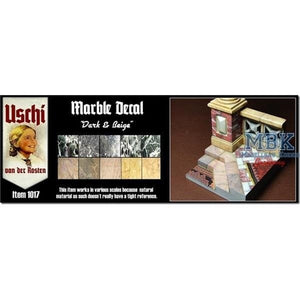 Uschi van der Rosten 1017 Marbel Decal Black/Beige 1/35