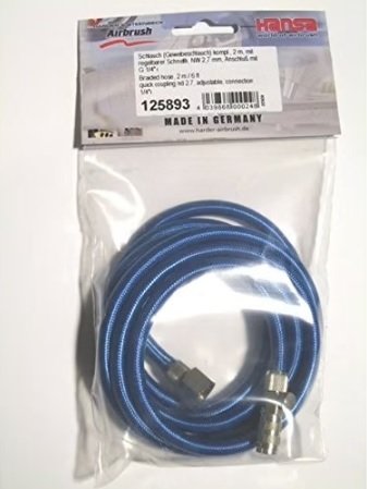 Harder &amp;amp; Steenbeck 125893 2m Braided Hose with 1/4 inch Adjustment