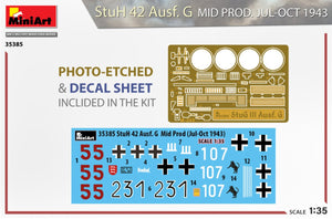 MiniArt 35385 StuH 42 Ausf. G MID PRODUCED BY JUL-OCT 1943 1/35 – immagine 2