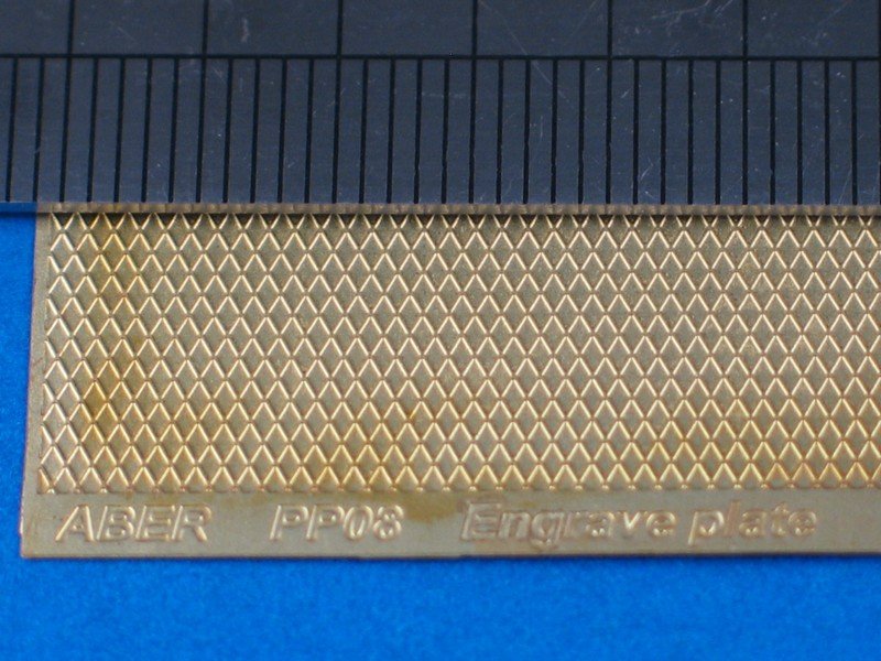 Aber PP08 Engrave plate (88 x 57mm) - pattern 08
