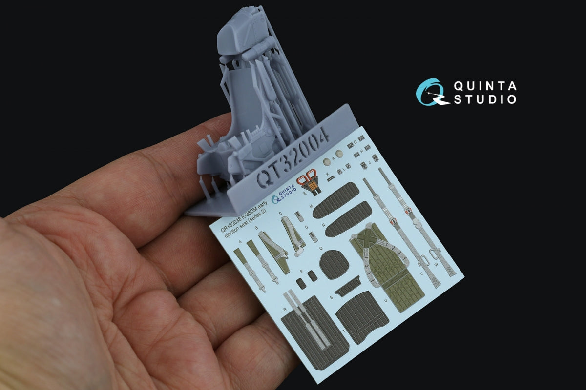 Quinta Studio QR+32038 K-36DM Series2 (early) ejection seat (for MiG-29, MiG-31, Su-27, Su-33 aircraft until 2007) (All kits) 1/32 – immagine 2