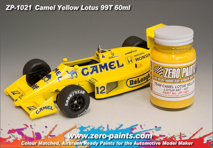Zero Paints ZP-1021 Team Camel Lotus Yellow (99T -100T) Paint 60ml – image 2