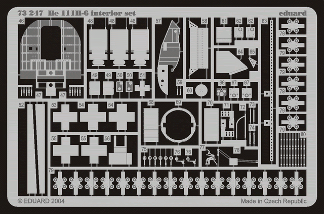 Eduard 73247 He 111H-6 interior 1/72 HASEGAWA – image 2