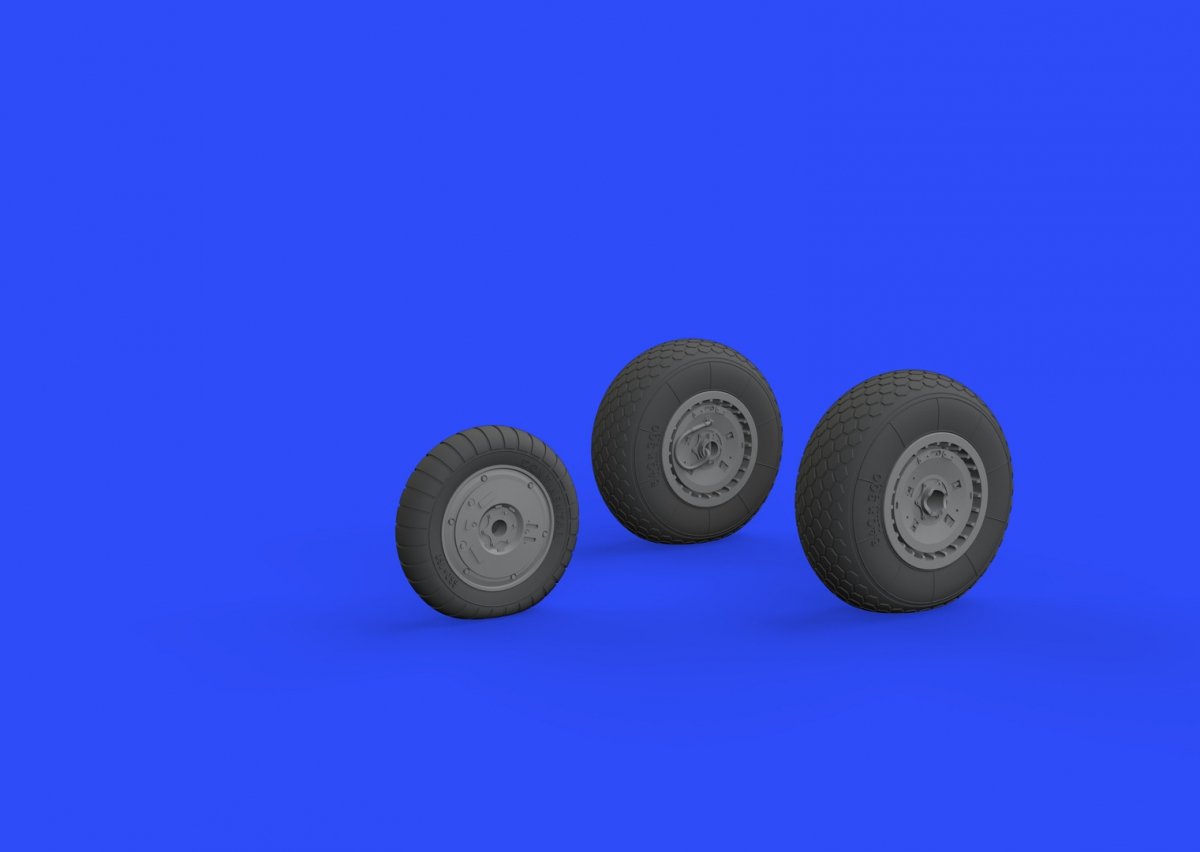 Eduard 632100 Me 262 wheels REVELL 1/32 – obrázek 3