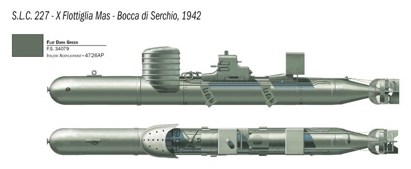 Italeri 5621 S.L.C. MAIALE with crew 1/35 – zdjęcie 3