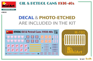 MiniArt 49006 OIL &amp;amp; PETROL CANS 1930-40s 1/48 – Bild 2