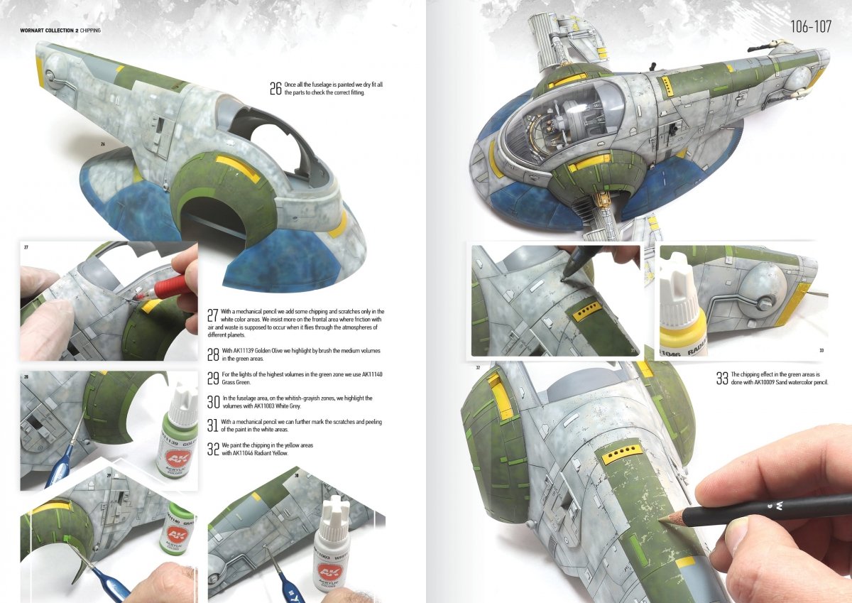 AK Interactive AK4903 WORN ART COLLECTION 02 – CHIPPING – image 14