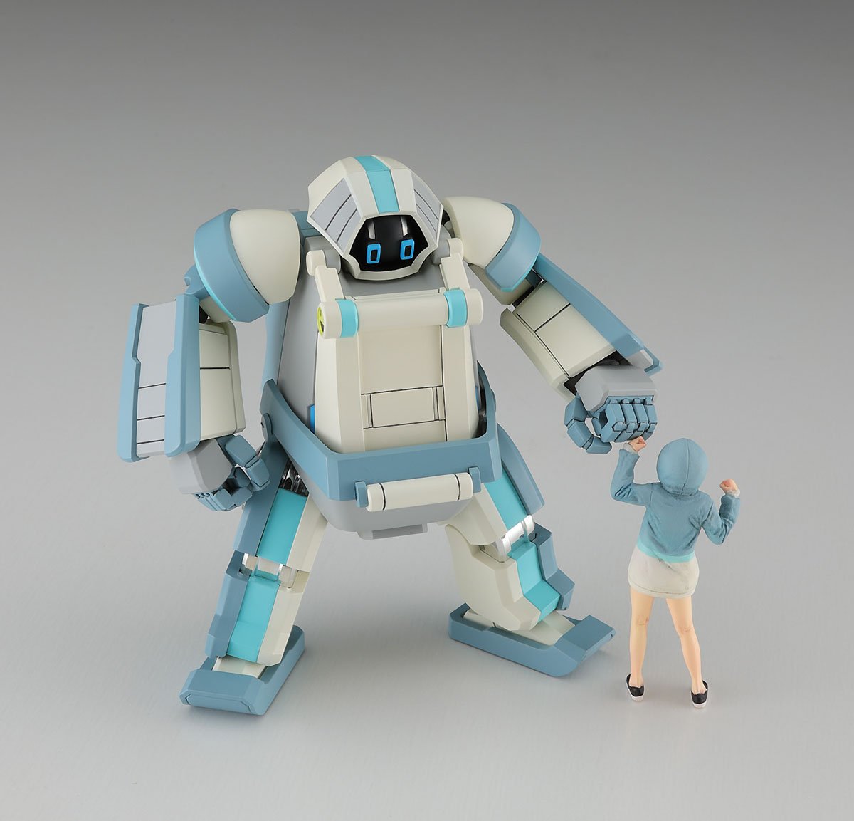 Hasegawa 64793 Creator Works MechatroChunk 02 &amp;#39;Grayish Mint&amp;#39; &amp;amp; Support Girl 1/35 – image 2