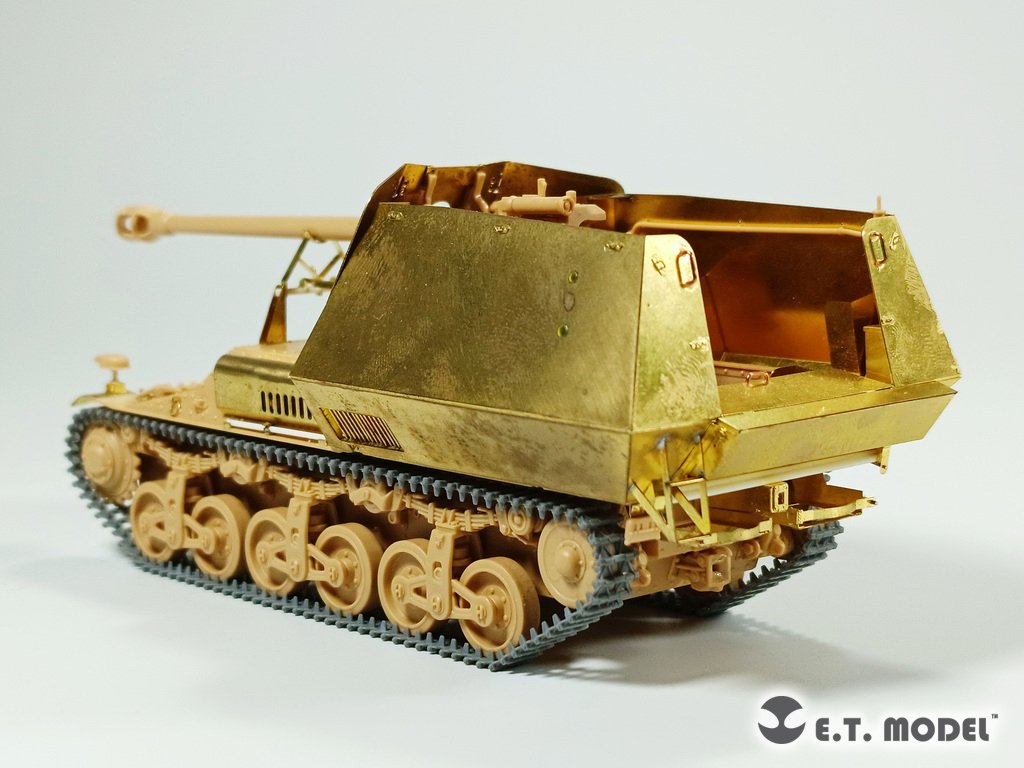 ET Model P35-031 WWII German Sd.Kfz. 135 Jagdpanzer Marder I (Lorraine)Tank Destroyer Workable Track ( 3D Printed ) 1/35 – immagine 7