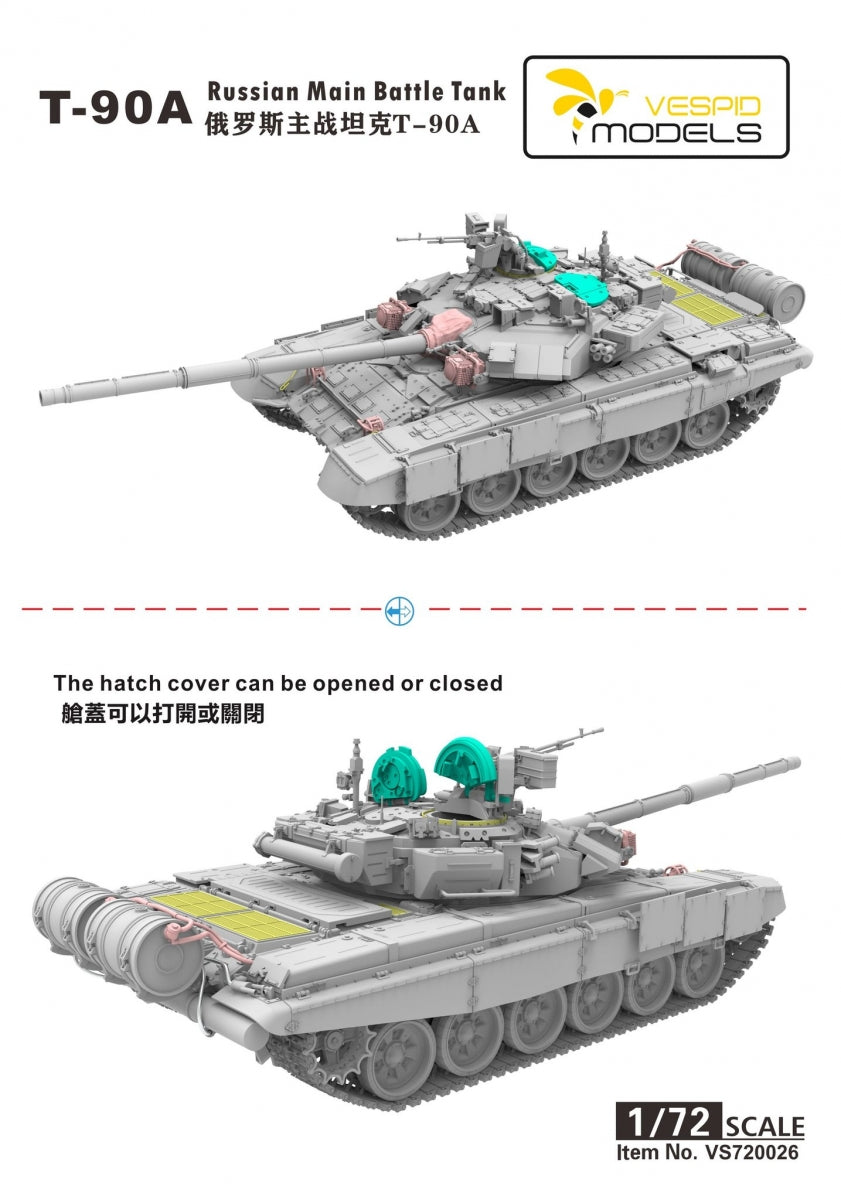 Vespid Models VS720026 T-90A Main Battle Tank 1/72 – image 2