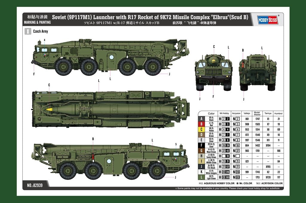 Hobby Boss 82939 Former Soviet Scud-B ballistic missile 1/72 – image 4
