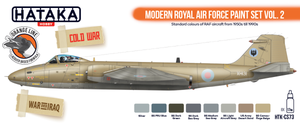 Hataka HTK-CS73 ORANGE LINE – Modern Royal Air Force paint set vol. 2 8x17ml – obrázek 2