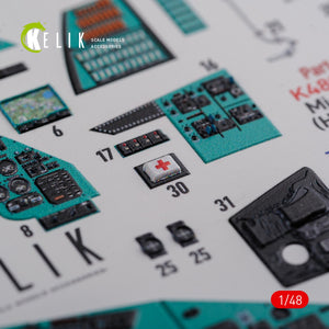 KELIK K48092 Mi-24D (Hind-D) interior 3D decals for Trumpeter kit 1/48 – Bild 6