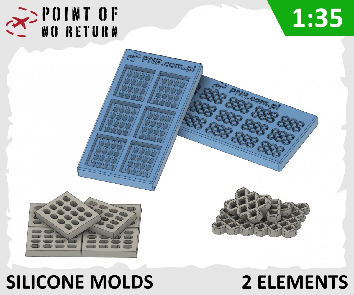 Point of no Return 3522025 Silicone Molds. Yomb and Openwork Plate 1/35