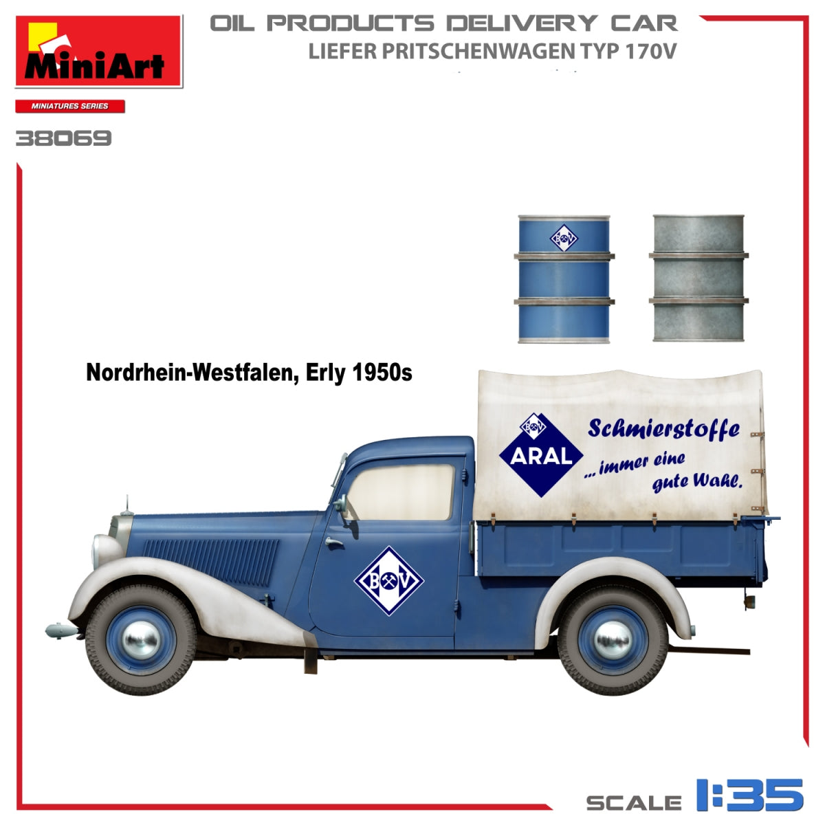 MiniArt 38069 OIL PRODUCTS DELIVERY CAR, LIEFER PRITSCHENWAGEN TYP 170V 1/35 – image 4