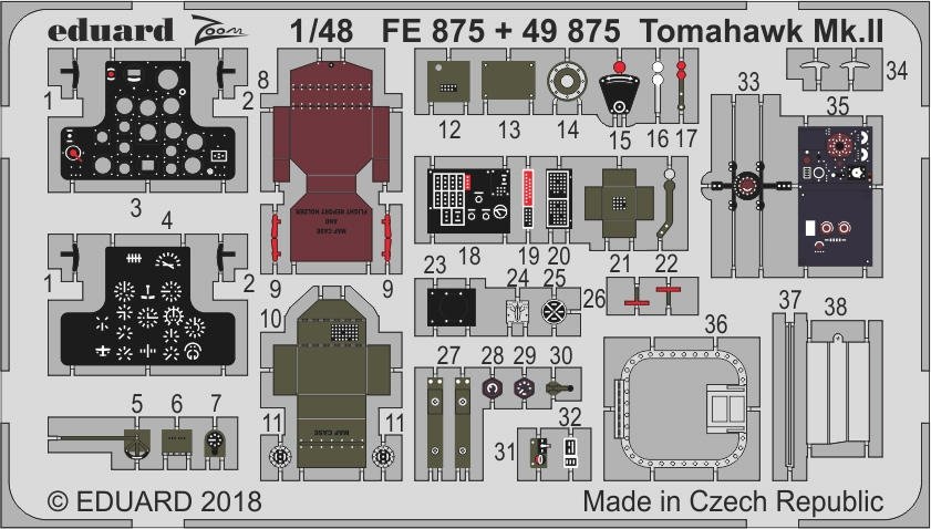 Eduard FE875 Tomahawk Mk. II AIRFIX 1/48
