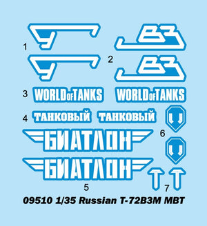 Trumpeter 09510 Russian T-72B3M MBT 1/35 – immagine 4