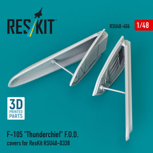 RESKIT RSU48-0406 F-105 "Thunderchief" F.O.D. covers for ResKit RSU48-0338 (3D Printed) 1/48