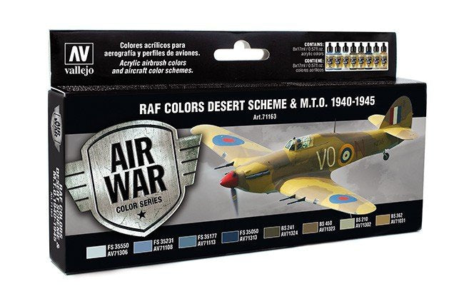 Vallejo 71163 RAF Colors Desert Scheme &amp; MTO 1940-1945 8x17 ml.