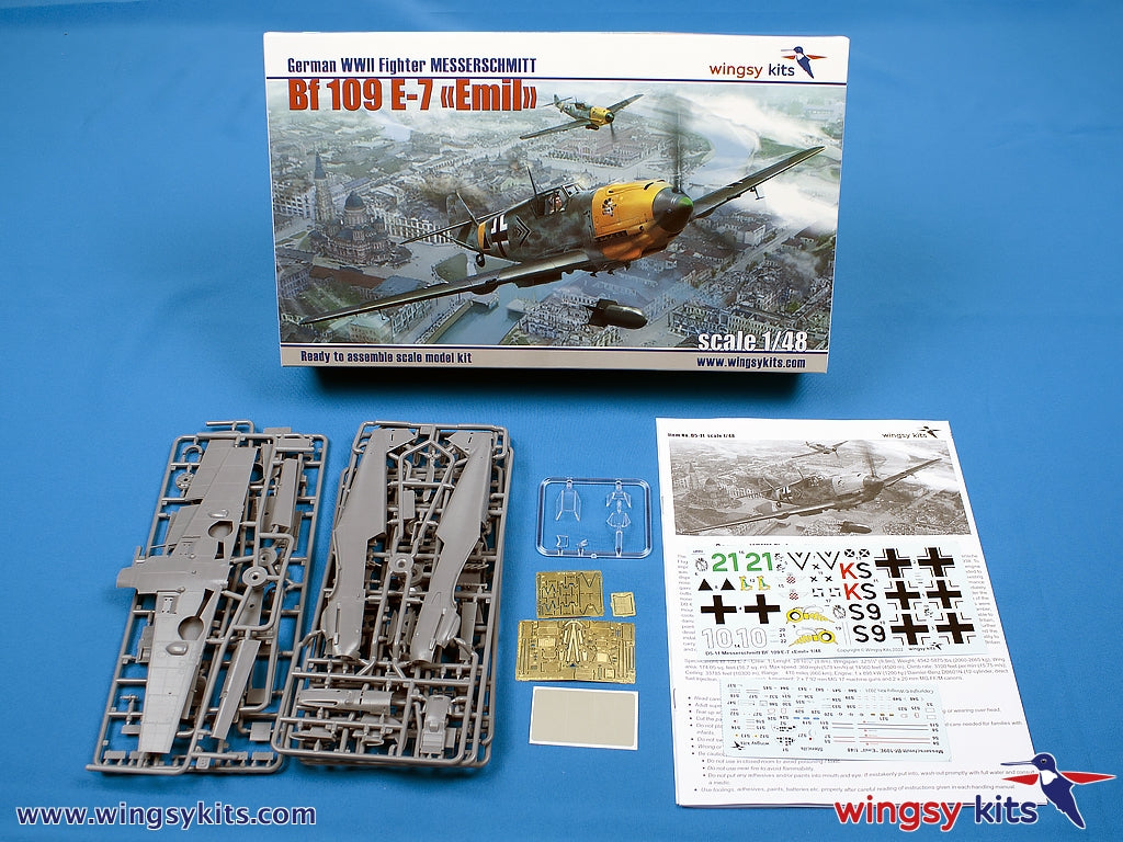 Wingsy Kits D5-11 German WWII Fighter MESSERSCHMITT Bf 109 E-7 1/48 – image 2