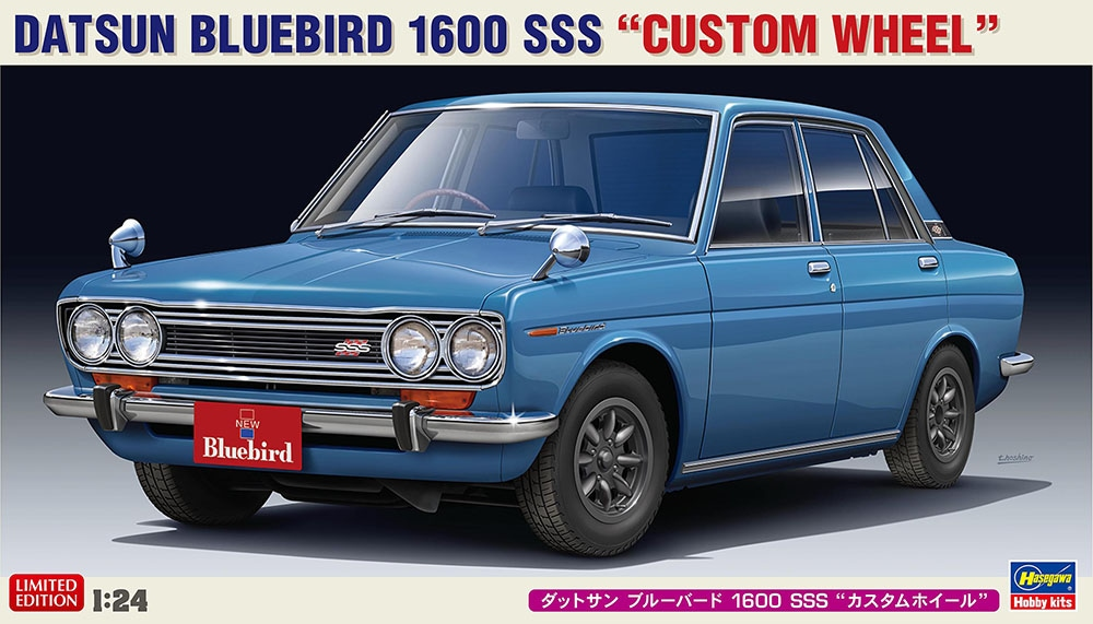Hasegawa 20651 Datsun Bluebird 1600 SSS "Custom Wheel" 1/24