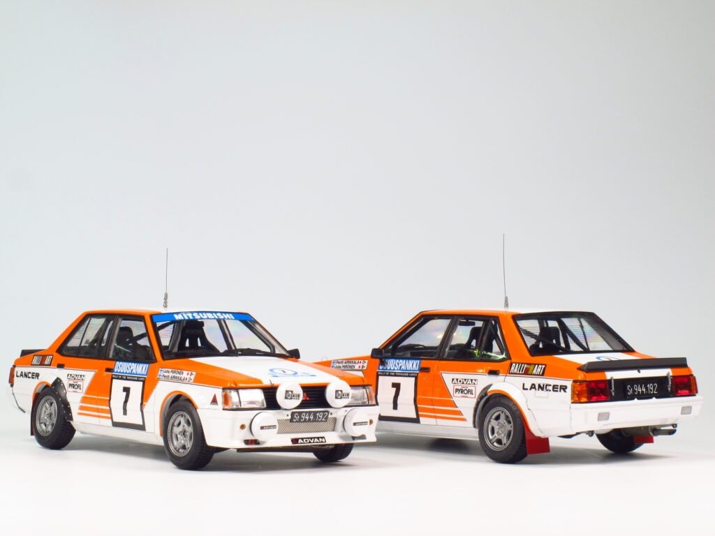 NuNu PN24018 MITSUBISHI LANCER TURBO 82 RALY 1000 LAKES 1/24 – image 10