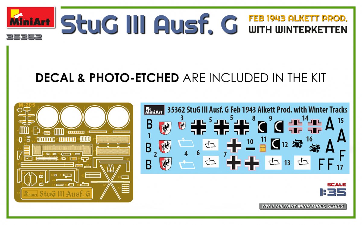 Mini Art 35362 StuG III Ausf. G FEB 1943 ALKETT PROD. WITH WINTERKETTEN 1/35 – image 2