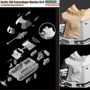 Dragon MD003 Sd.Kfz.138 Panzerjager MARDER III H w/Interior 1/35 – Bild 3