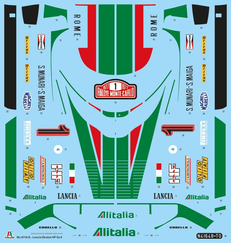 Italeri 4714 Lancia Stratos HF Gr.4 Monte-Carlo 1977 1/12 – image 22